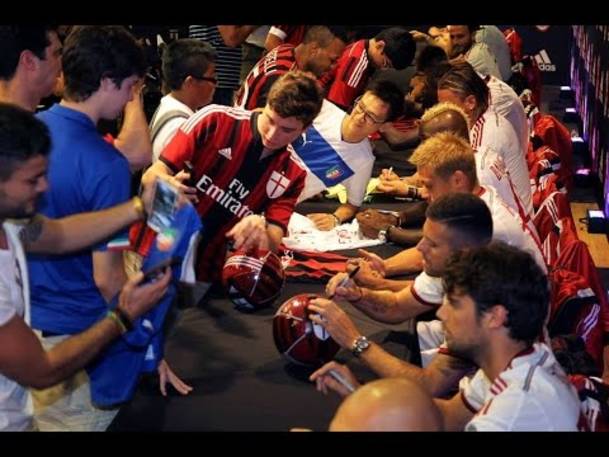 AC Milan Meets Fans at Adidas Store in New York